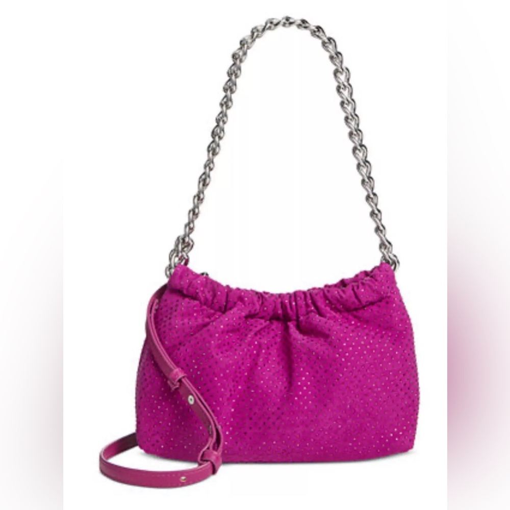 I.N.C. INTERNATIONAL CONCEPTS Rennata Clutch Crossbody Burnished Berry Purple - Picture 1 of 7